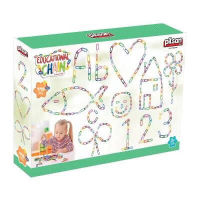 Eğitici Zincir (448 Parça) Renkli Beceri Oyuncakları - 1