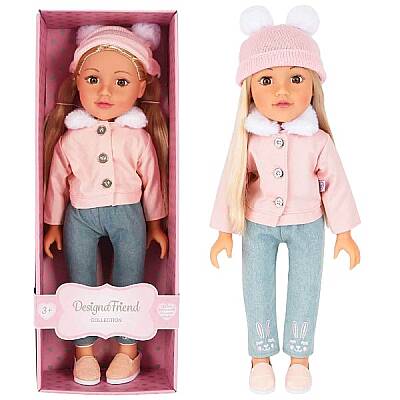 Et Bebek 47 cm Şık Kıyafetli Aksesuarlı Uzun Taranabilir Saçlı Gerçekçi Yüzlü Büyük Boy Bebek - 2