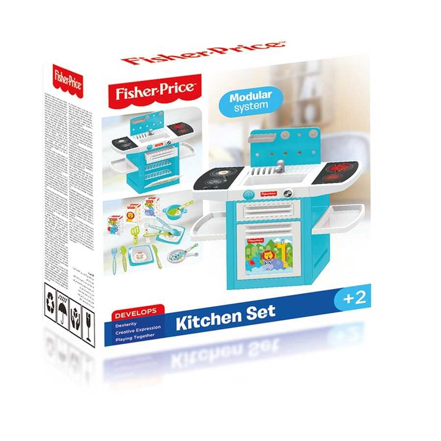 Fisher Price Oyuncak Mutfak Seti Sesli 21 Aksesuarlı