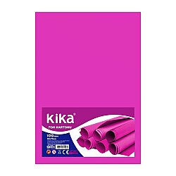 Fon Kartonu 100gr 50x70 Fuşya Paket (100'lü) - Kika