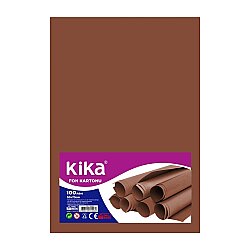 Fon Kartonu 100gr 50x70 Kahve Renk Paket (100'lü) - Kika