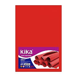 Fon Kartonu 100gr 50x70 Kırmızı Renk Paket (100'lü) - Kika