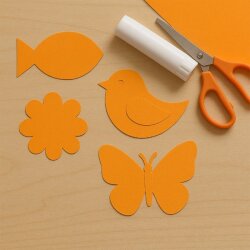 Fon Kartonu 100gr 50x70 Turuncu Paket (100'lü) - Kika