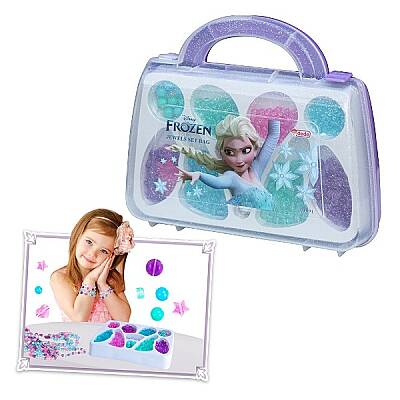 Frozen Çantalı Takı Seti Çocuklar İçin Aksesuarlı Takı ve Güzellik Oyun Seti - 1