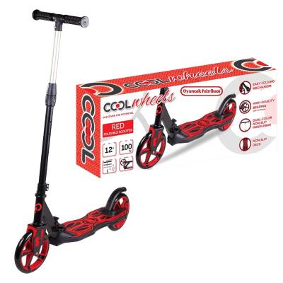 Furkan Cool Wheels Katlanır Scooter 12+ Red Kırmızı 100 kg FR59236 - 1