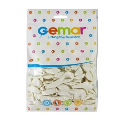 Gemar Balon Beyaz Renk 100 Adet - GEMAR BALON