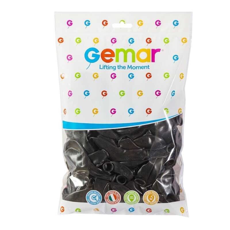 Gemar Balon Siyah Renk 100 Adet