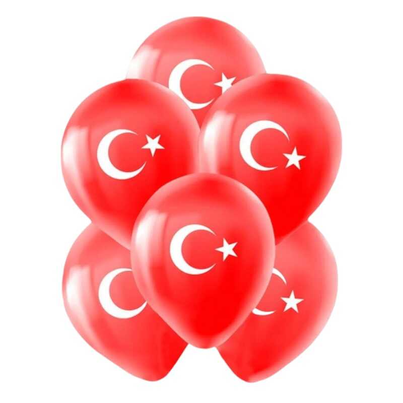 Gemar Türk Bayrağı Baskılı Balon 100