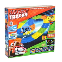 Gepettoys Magic Tracks Yarışçı Araba Işıklı 168 Parça - Kayyum Oyuncak