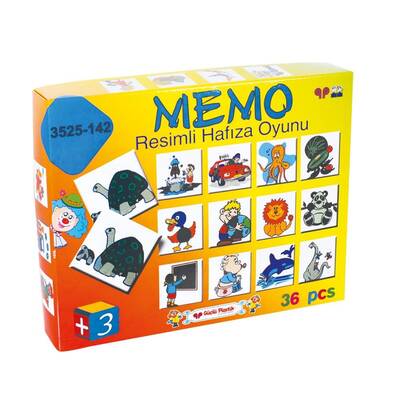 Güçlü Eğitici Oyun Memo Resimli Hafıza Oyunu 36 Parça - 1