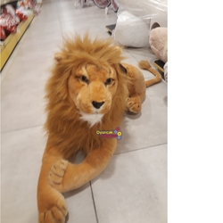 Halley Peluş Oyuncak Yatan Büyük Lion Aslan 110 Cm - 2