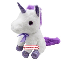 Halley Unicorn Peluş Oyuncak At Ayakta 35 Cm - 3