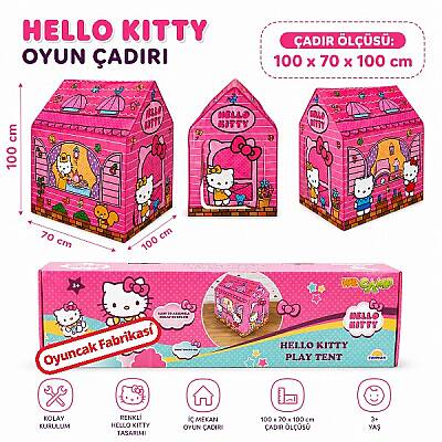 Hello Kitty Çocuk Oyun Çadırı | Çocuk Oyun Evi - 1