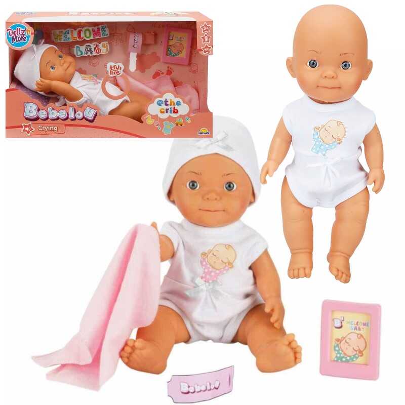 Hoşgeldin Oyuncak Sesli Ağlayan Bebek 30 Cm Aksesuarlı