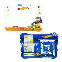 Hotwheels Eva Yazı Tahtası -Arka Yüzünde Eğitici Kavramlar - Utku