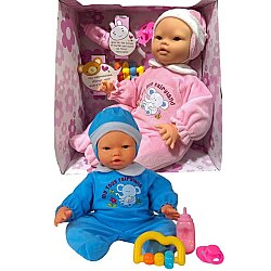 İnteraktif Oyuncak Bebek Yüzü Hareketli Emzikli Biberonlu Güler Ağlar Fonksiyonlu Sesli - 3