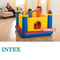 Intex 48259 Şişme Zıplama Oyun Havuzu Jump-O-Lene Kale Fedaisi Oyun Kalesi - İntex