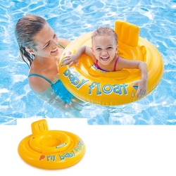 İntex 56585 Şişme Sarı Bebek Simiti Baby Float 70 Cm (6-12Ay ) - İntex