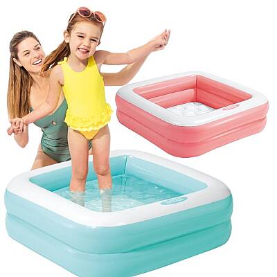 İntex 57100 Mini Kare Havuz 85x85x23 cm (Şişme tabanlı) - 1