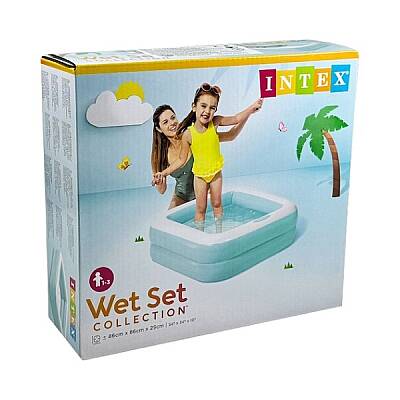 İntex 57100 Mini Kare Havuz 85x85x23 cm (Şişme tabanlı) - 2