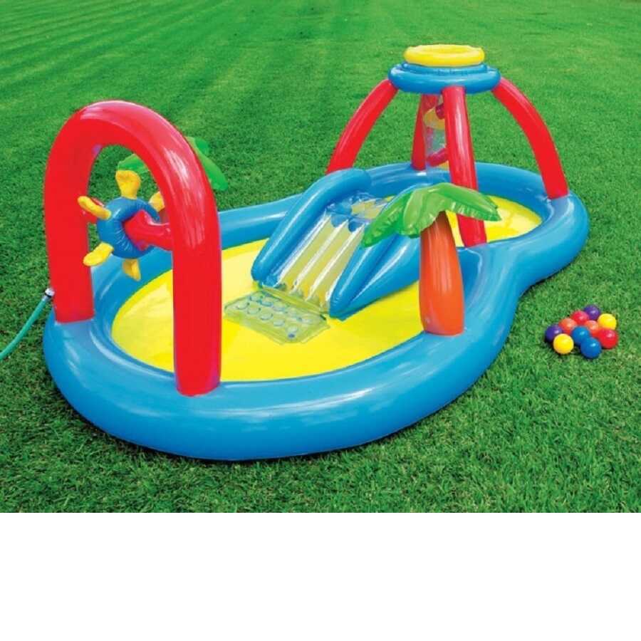 İntex 57449 Kaydıraklı Oyunlu Bebek Havuzu Şişme Havuz İntex