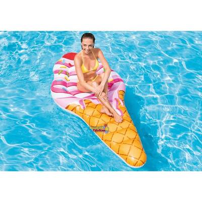 intex 58762 Şişme Meyveli Dondurma Ada Yatak 224x107 Cm - 2