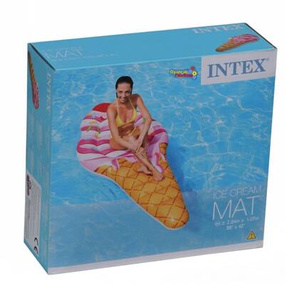 intex 58762 Şişme Meyveli Dondurma Ada Yatak 224x107 Cm - 4