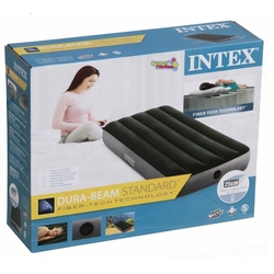 İntex 64106 Tek Kişilik Şişme Yatak Yeşil-Gri Renk 76x191x25 cm - İntex