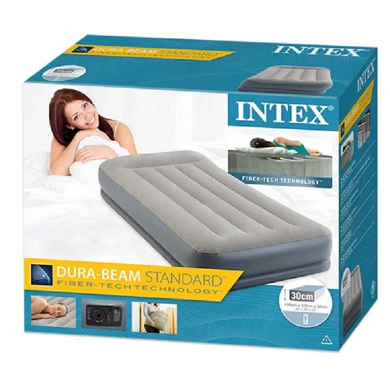 Intex 64116 Tek Kisilik Sisme Yatak Kendinden Motorlu Fiber Tech Dura Beam Intex Sisme Yatak Intex