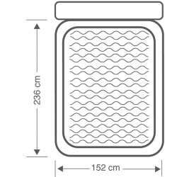 Intex 64448 Queen Dura-Beam Elektrikli Peluş Başlıklı Çift Kişilik Şişme Yatak - 5