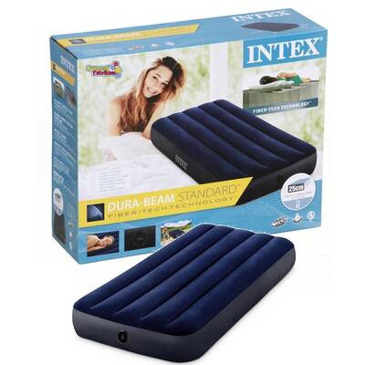 İntex 64756 Fiber-Tech Klasik Tek Kişilik Şişme Yatak 76x191x25 Cm - 1