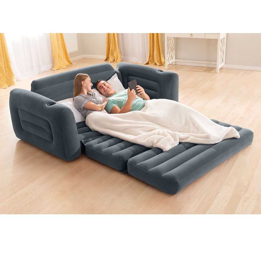 Intex 68566 Cift Kisilik Koltuk Yatak Intex Sisme Yatak Intex