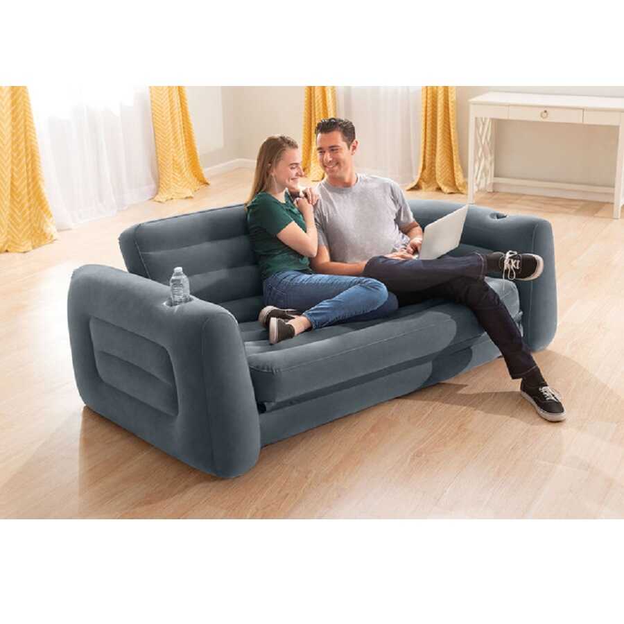 intex 68566 cift kisilik koltuk yatak intex sisme yatak intex