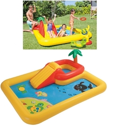 İntex Aquapark Şişme Çocuk Oyun Havuzu Kaydıraklı 254x196x79 cm - 3