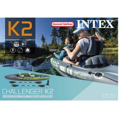Intex Challenger Şişme Bot Kano Bot K2 Set 68306 - 2