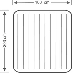 Intex Çift Kişilik Şişme Yatak Fiber-Tech Klasik Yatak 183x203x25 cm - 3