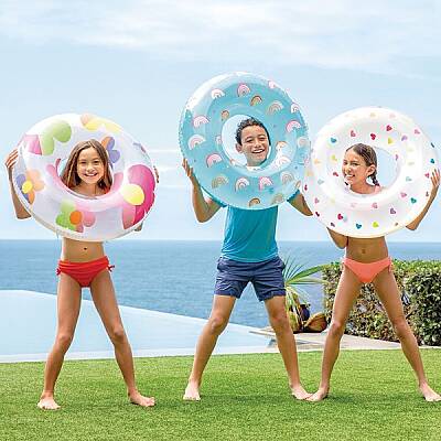 Intex Desenli Şişme Simit 81 cm (8+Yaş) 3 Asorti - 1