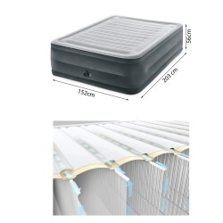 Intex Elektrikli Çift Kişilik Şişme Yatak Yüksek Taban Yatak 152x203x56 Cm Dura-Beam Deluxe OFB-64418 - 2