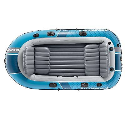 Intex Excursion 4 Kişilik Şişme Bot Seti Gök Mavisi 315x165x43 Cm İntex-66324 - 3
