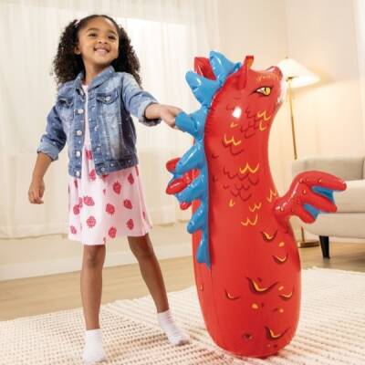 İntex Hacı Yatmaz Dev Ejderha Şişme Boks Oyuncağı-Kumsuz 91 Cm - 1