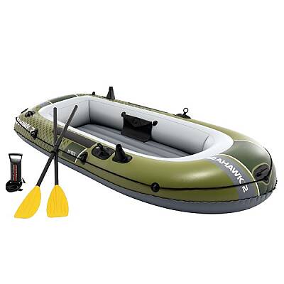 Intex Seahawk 2 Şişme Bot Seti 236cmx114cmx41cm 2 Kişilik Kürekli ve Pompalı Deniz Göl Balıkçı Botu - 2