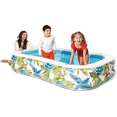Intex Yaprak Desenli Tropik Aile Şişme Havuzu 229x52x48 Cm - 2