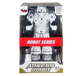 Işıklı ve Müzikli Hareketli Atletik Sporcu Pilli Robot - Vardem Oyuncak