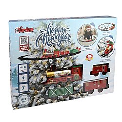Işıklı ve Sesli Classic Lüks Tren Seti 19 Parça 93 Cm Raylı Oyuncak Tren Pilli Lokomotif 3 Yaş+ - Vardem Oyuncak