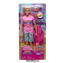 Ken Malibu Bebek-Malibu- Barbie Mysteries: Beach Detectives JFV65 - Barbie