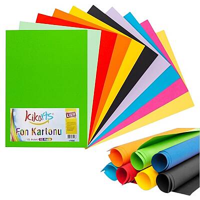 Kika Fon Kartonu 100gr 35x50 10lu Karışık - 1
