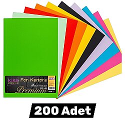 Kika Premium Fon Kartonu 150gr 35x50 -Karışık - Kika