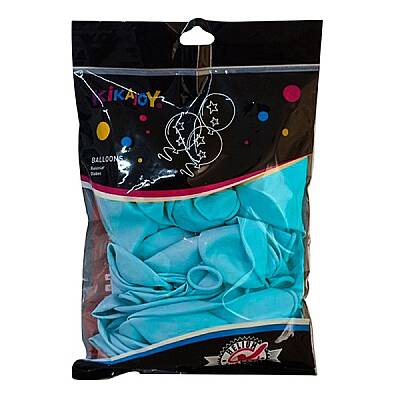 Kikajoy 12 İnç Pastel Bebek Mavi Balon 50 Adet Parti Süsleme Balonu - 1