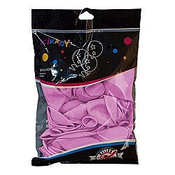Kikajoy 12 İnç Pastel Bebek Pembe Balon 50 Adet Parti Süsleme Balonu - KİKAJOY