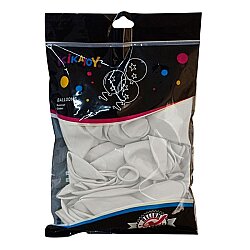 Kikajoy 12 İnç Pastel Beyaz Balon 50 Adet Parti Süsleme Balonu - KİKAJOY